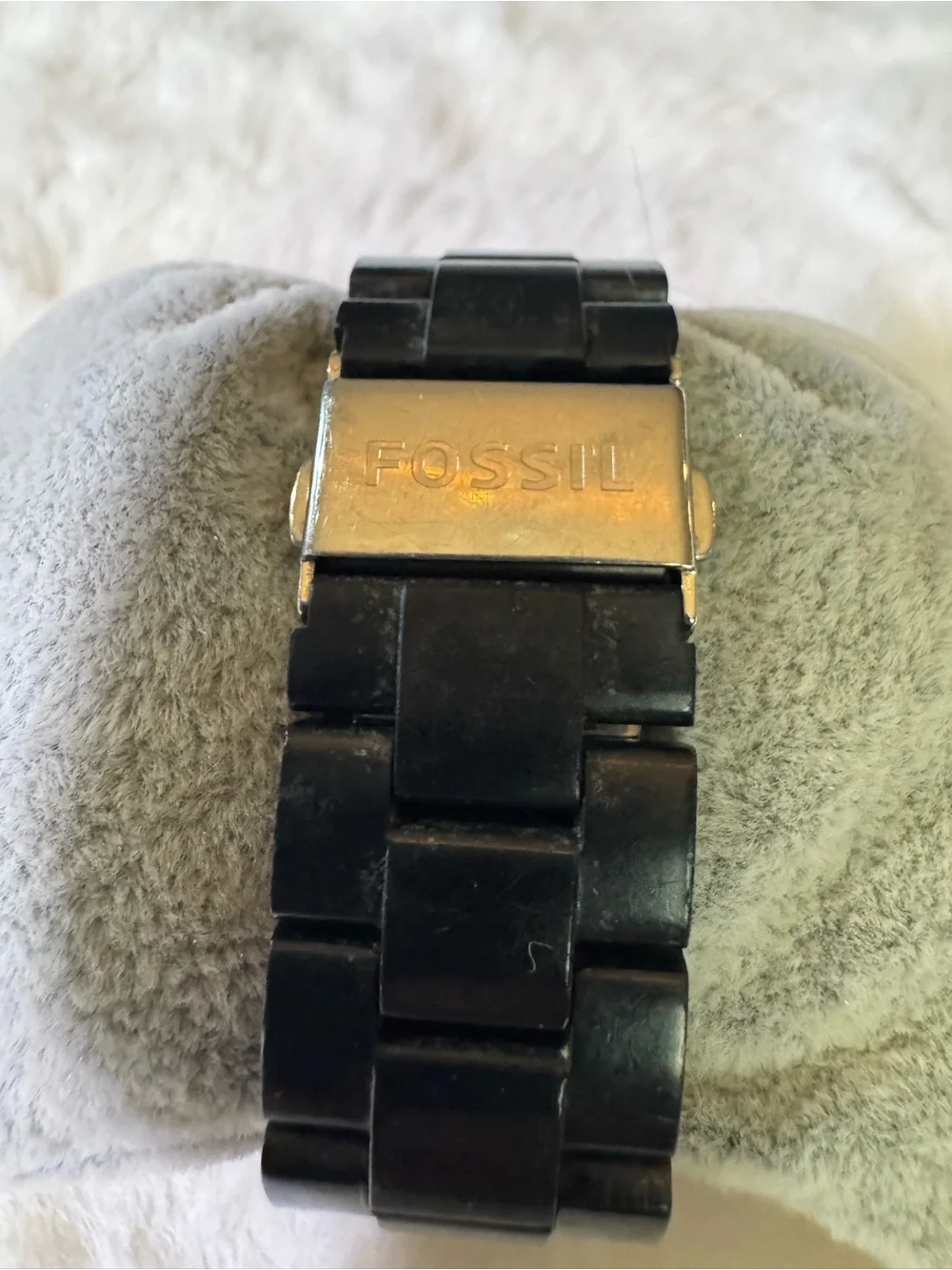 Fossil Black Watch with Gold Accents